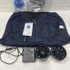 新品】空調服セット ジーベック ベスト LL 紺 バッテリー新品 中古