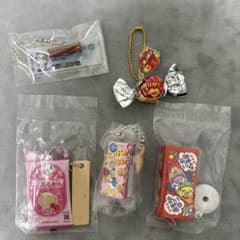 ミニチュア お菓子 キーホルダー 5点セット ガチャガチャのサムネイル