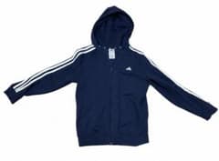 adidas ジップアップパーカー ネイビー 160cmのサムネイル
