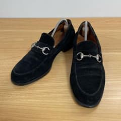 グッチ ホースビットローファー スエード ブラック 110 1362 8D - メルカリ