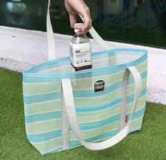 台湾鉄道・限定】山嵐海風号 茄芷袋 漁師網バッグ 両面刺繍 大容量