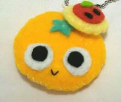 Thumbnail of ハンドメイド みかんちゃん ミニ キーホルダー マスコット フェルト