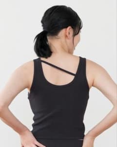 SUKALA】リブソリッドショートタンクトップ ブラック M 新品未使用