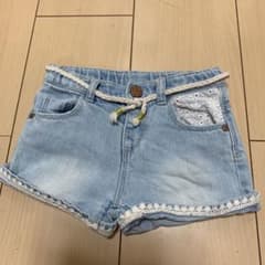 デニム　ショートパンツ　ZARA 90cmのサムネイル