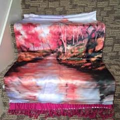 イタリア購入　スカーフ　マフラー　 マルチカバー　SILK１００%のサムネイル