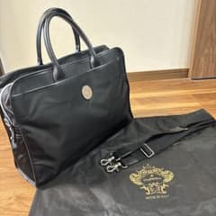 極美品 オロビアンコ 2WAY ビジネスバッグ リモンタ 黒 A4◎ 保存袋