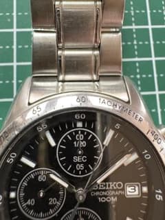 SEIKO クロノグラフ 100M メンズ腕時計 電池切れのサムネイル