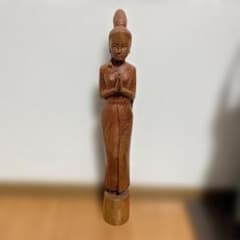 木製仏像風彫刻 約51cm - メルカリ