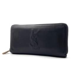SAINT LAURENT サンローラン カサンドラ 長財布 ラウンドジップ 黒