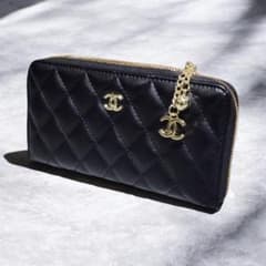p*n様 CHANEL 長財布 キルティング チャーム ノベルティ - メルカリ