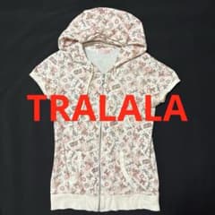 トゥララの半袖パーカー TRALALA トゥララ 半袖パーカー ピンク - メルカリ
