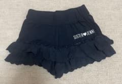 SISTER JENNI ショートパンツ ブラック フリル　130センチのサムネイル