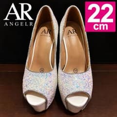 ANGELR エンジェルアール ラメ 厚底 ハイヒール 34 キャバヒール