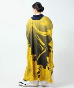 新品 2026春夏新作 カヤ 花墨長羽織 山吹 イエロー 和風カーディガン UV 新品 2026春夏新作 カヤ 花墨長羽織 山吹 イエロー 和風カーディガン