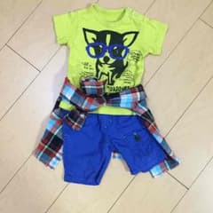 ９０ティシャツ＋パンツセットt.a.mama随時値下げさま専用♡のサムネイル