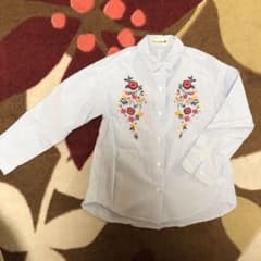 yuzupeko様専用！ブランシェス 刺繍シャツ 120のサムネイル