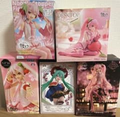 初音ミク プライズフィギュアセット 桜ミク 5体セット - メルカリ