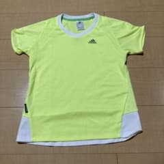 adidas 蛍光イエロー 半袖Tシャツ Sのサムネイル