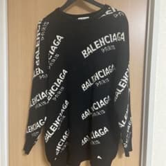 BALENCIAGA ロゴ ニット セーター ブラックのサムネイル