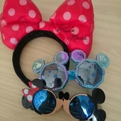 ディズニー ミニーちゃんカチューシャサングラスのサムネイル