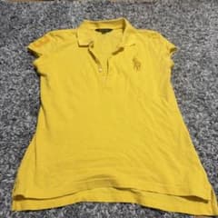 希少 Ralph Lauren ポロシャツ 半袖 イエローのサムネイル