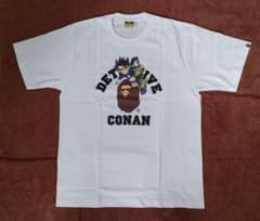希少・新品】A BATHING APE × 名探偵コナン コラボTシャツ L - メルカリ