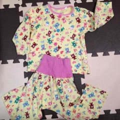 腹巻つきパジャマ  95サイズ 女の子 くまのサムネイル