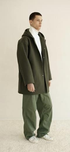 AURALEE HEAVY MELTON HOODED コート　オーラリーのサムネイル