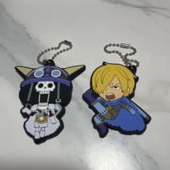 ONE PIECE ブルック サンジ ラバーマスコット ストラップのサムネイル