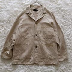 AUBERGE リネン混 カバーオール ワークジャケット 42サイズ ベージュ