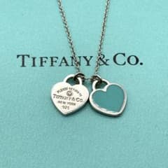 美品 ティファニー ネックレス リターントゥ ハート ダイヤ ミニ シルバー