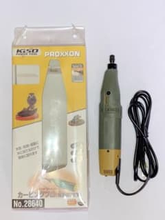 プロクソン カービングプロ 電動彫刻機
(彫刻刀4本付) No.28640のサムネイル