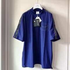 新品 ☆ MARK&LONA モックネック シャツ マーク&ロナ 紺色 正規品