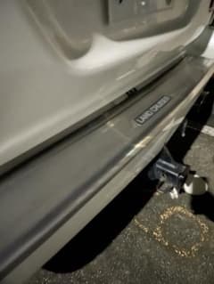 ランドクルーザー100 リアバンパー ステップガード アルミ✨ - メルカリ