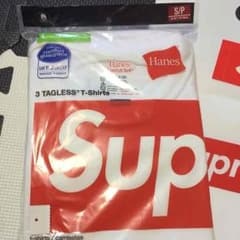 SUPREME HANESコラボTシャツ 白 Ｓのサムネイル