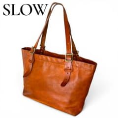 SLOW ルボーノ レザー トートバッグ 肩掛け A4収納可 本革 - メルカリ