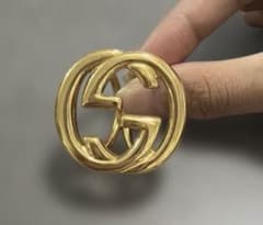 GUCCI スカーフリング インターロッキングG ゴールドカラー - メルカリ