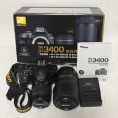 【SISI様専用】Nikon D3400 デジタル一眼レフカメラ 2本レンズ付きのサムネイル
