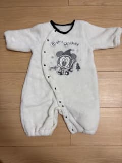 Disney Mickey Mouse Romper, Brushed Fabric, White