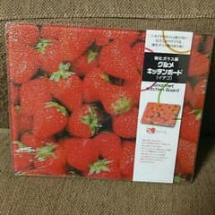強化ガラス製 グルメキッチンボード イチゴのサムネイル