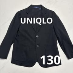 UNIQLO キッズ ジャケット ブラック 130cmのサムネイル