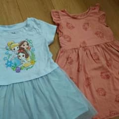 H&M ユニコーン柄 半袖ワンピース 100cmのサムネイル