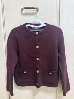 ZARA バーガンディ カーディガンのサムネイル