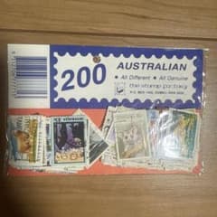 オーストラリア 切手 200枚セット使用済 - メルカリ