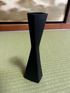 鋳鉄製 フラワーベース 花瓶 ブラックのサムネイル