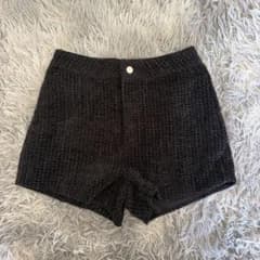 SHEIN Dazy ツイード ショートパンツ ブラック XSのサムネイル