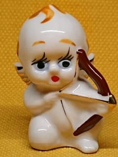 [Excellent Condition] Angel Kewpie Ceramic Figurine, Interior Decor, Craftwork, Fine Art A2847