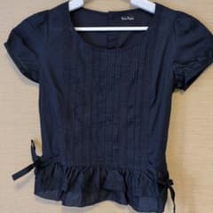Twin Peaks 半袖ブラウス ネイビー 38サイズのサムネイル