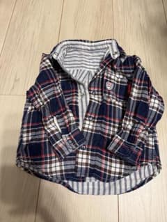 MIKI HOUSE チェック柄 長袖シャツ 80cmのサムネイル