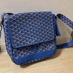 ゴヤール Goyard Blue Urbain CrossShoulderBag - メルカリ